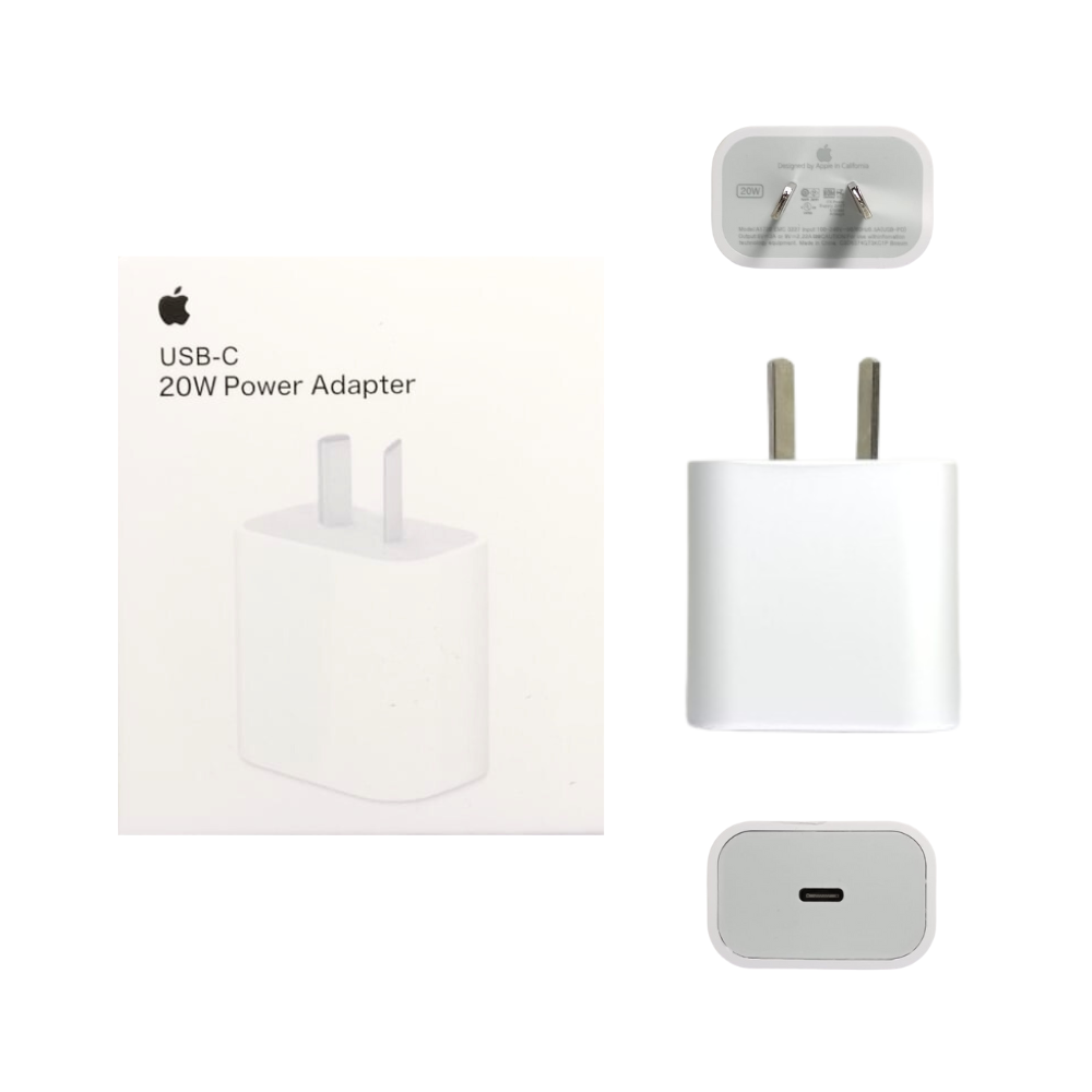 CABEZAL USB-C 20W FOXCONN(PATAS OBLICUAS)( APPLE )