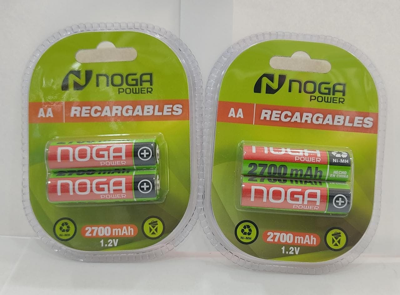 PILAS AA RECARGABLES NOGA