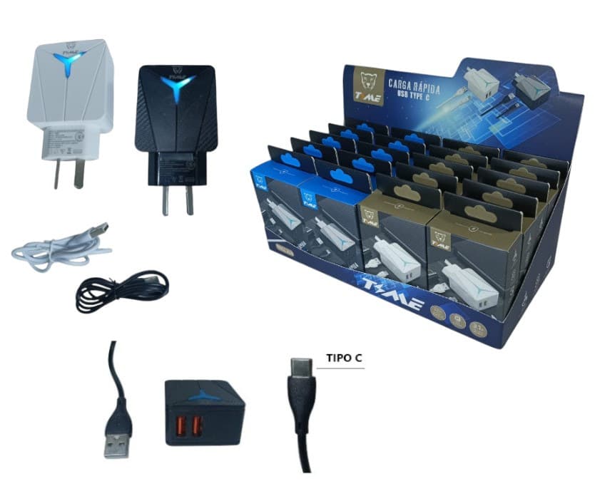 CARGADOR TIPO C 3.1 A TIME DESMONTABLE