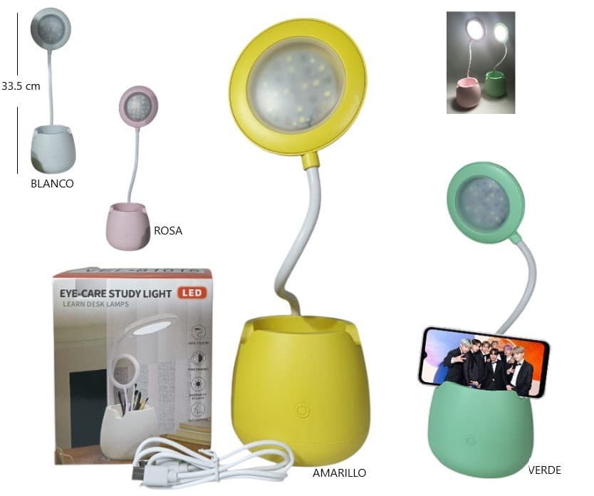 VELADOR DE COLORES RECARGABLE