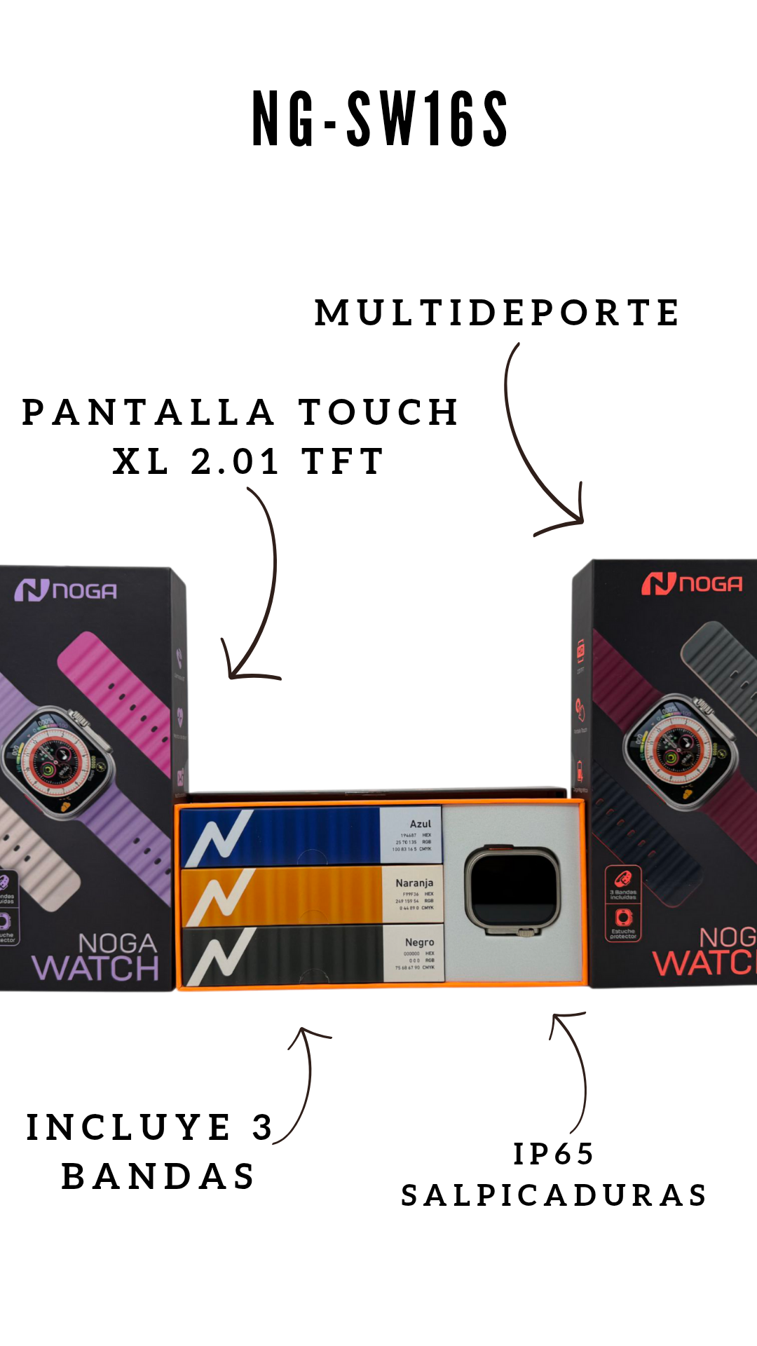 SMARTWATCH NOGA SW16S