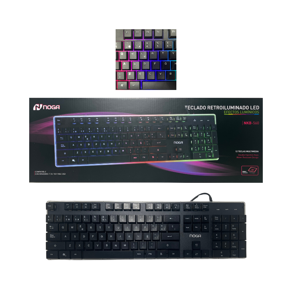 TECLADO GAMER RETROILUMINADO NOGA