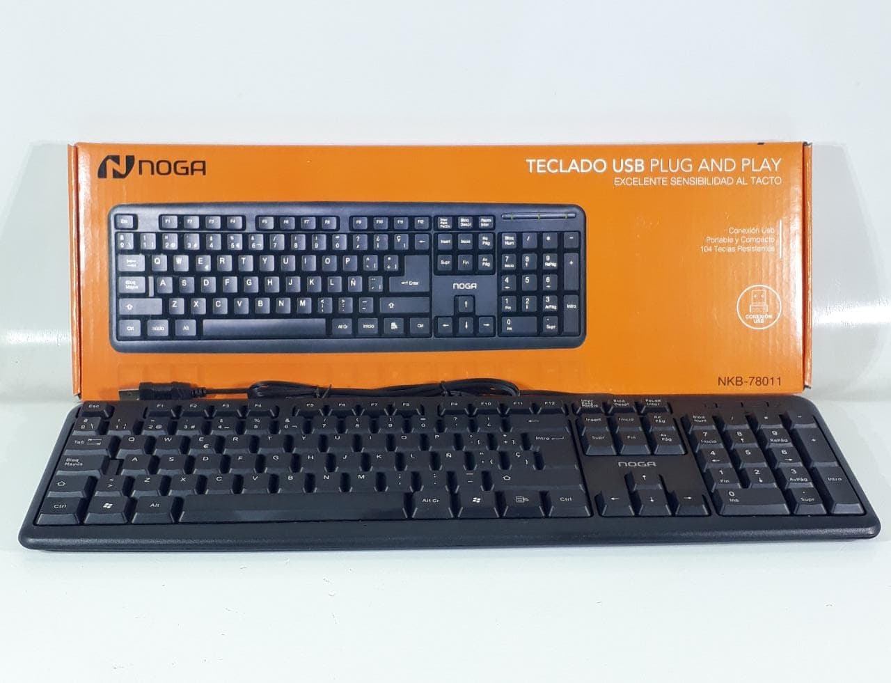 TECLADO C/CABLE USB NOGA