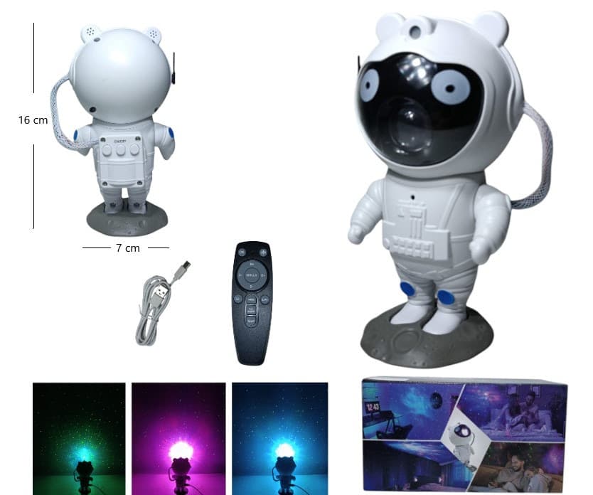 PROYECTOR ASTRONAUTA GALAXIA LÁSER