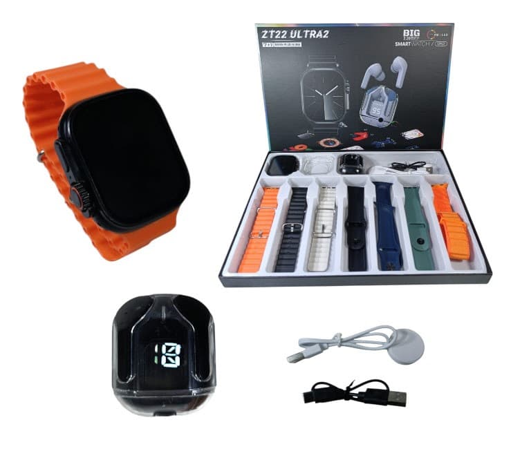 SET AURICULAR BT ULTRA 2 C/ SMARTWATCH
